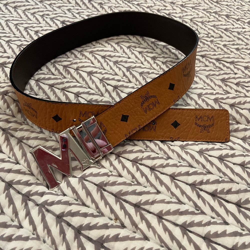MCM Monogram reversible belt